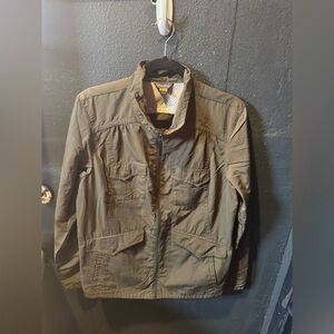 Eddie Bauer Forest Green Travex Zip Up Jacket Size Large